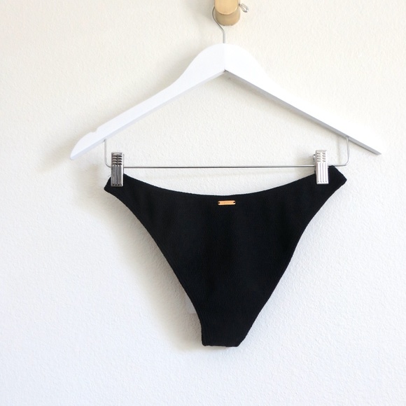 NEW! Kenny Flowers The MYKONOS Textured Sporty Bikini Bottom Black SZ S, M - Picture 11 of 14
